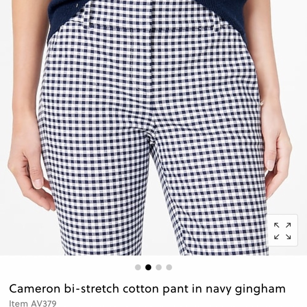J Crew Gingham Pants